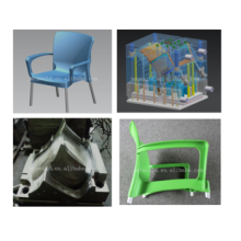 OEM customized fashion red square table and chair mould manufacturer make chair